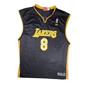 Vintage 90s Reebok Kobe Bryant #8 LA Lakers Basketball Jersey sz 2XL